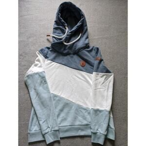 Wanakome Selene Hoodie Womens Size XL Mix Green White Blue Thick Heavy Outdoor
